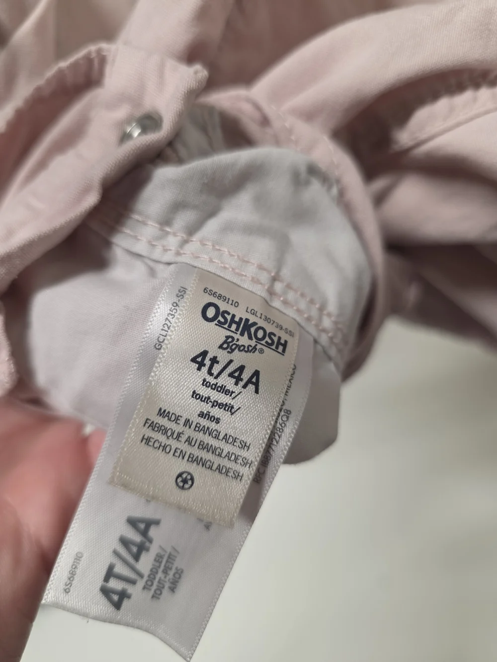 OshKosh B'gosh Pink Heart Shortalls for Kids